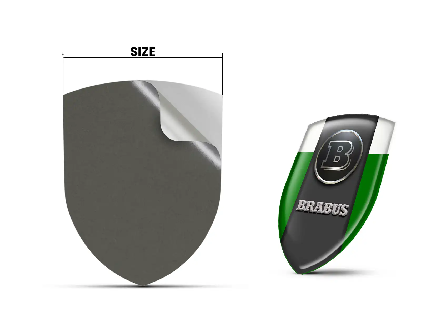 Brabus Auto Fensteraufkleber Robust Anpassbar Pro